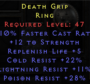 Death Grip - 10 FCR Tri Resist Ring - Non Ladder