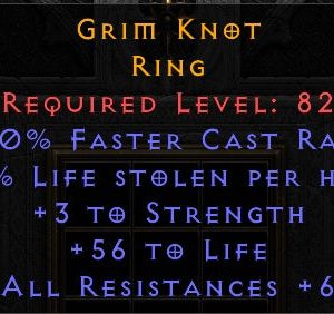 10 FCR 3 Strength 56 Life 6 All Resistances - Ring - Ladder