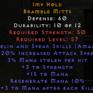 Imp Hold - 2 Javelin 20 IAS 3 ML 3 Strength 3 MAEK - Non Ladder