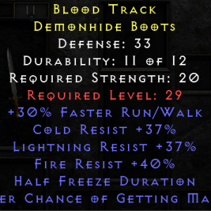 Blood Track - 30 Run walk Tri Res 10% MF - Non Ladder