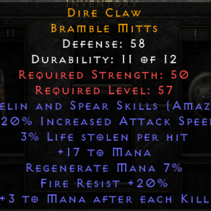 Dire Claw - 2 Javelin 20 IAS 3 LL 20 FR 3 Maek - Non Ladder