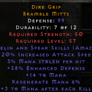 Dire Grip - 2 Javelin 20 IAS 3 ML 3 MAEK Non Ladder