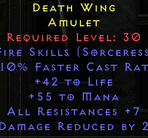 LLD Fire Sorc Amulet